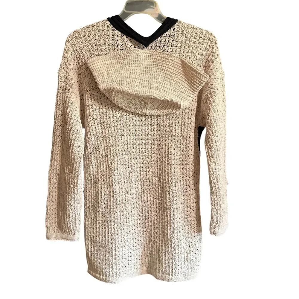 C&C California Open Knit beach Sweater & Hat Set